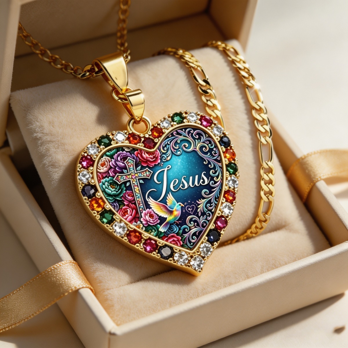 Retro Style Cross Pattern Pendant Necklace, Daily Wear