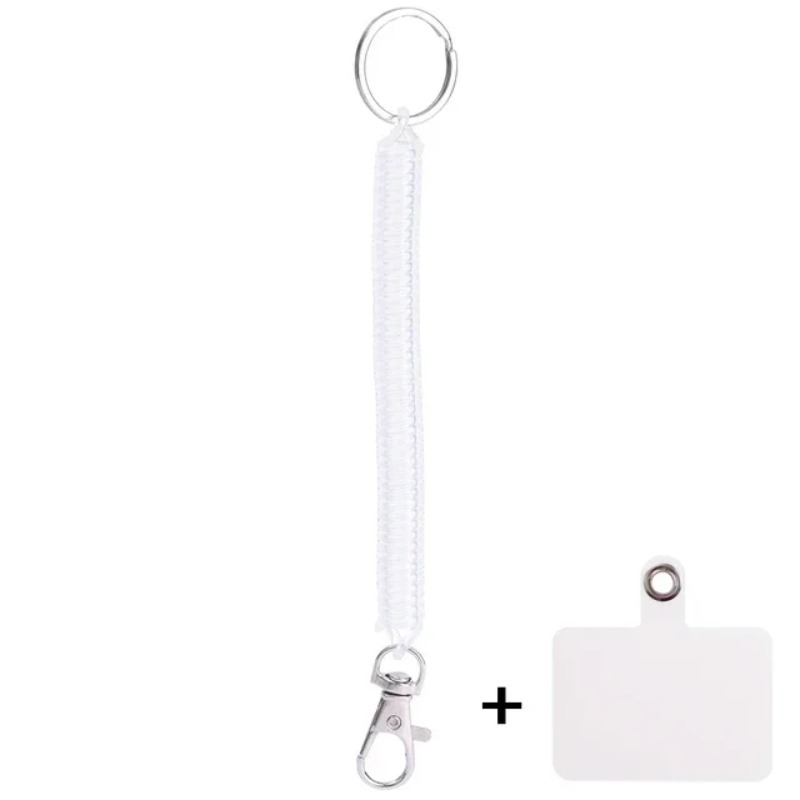 TEMU Cordón retráctil anticaídas con y anillo de seguridad para teléfono Iphone Xiaomi