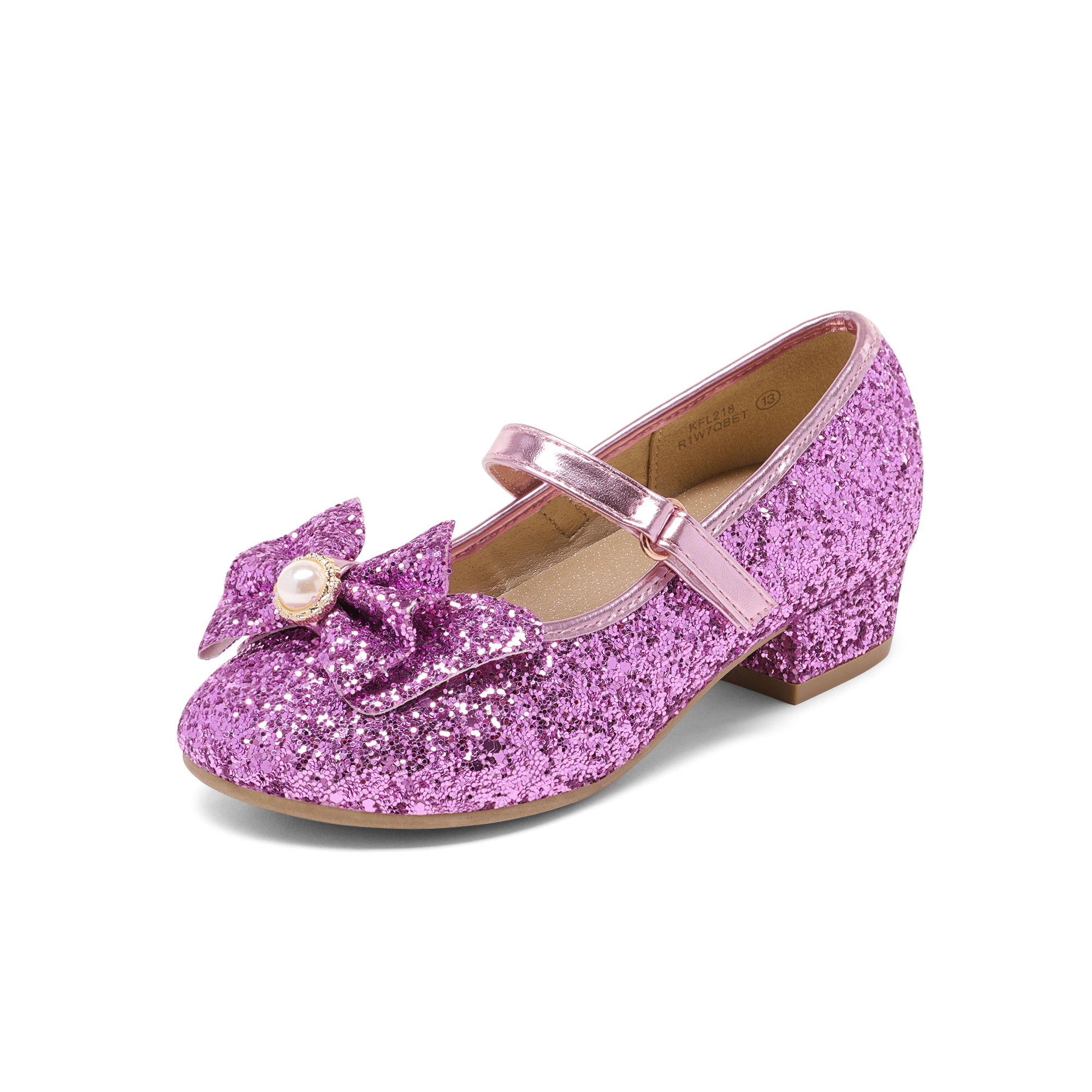 Dream Pairs Girls' Shiny Bow Footwear, Dress Shoes For Celebrations, Weddings
