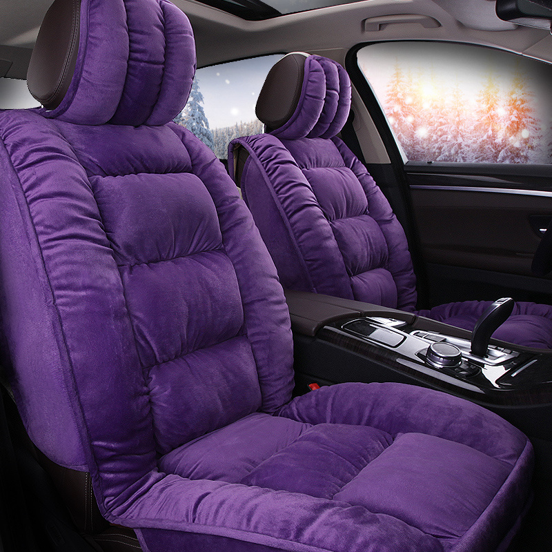 TEMU 5pcs/1pc Car Accessories Interior Seat Covers, Universal Plush Soft Car Seat Cushions