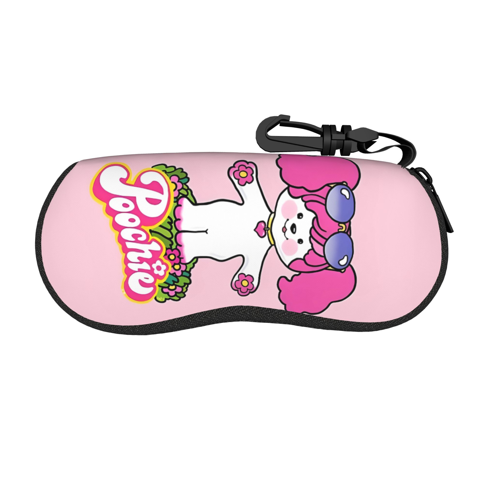 TEMU 2d Print Designbiihudu Poochie Poochie Fashionable And Lightweight Portable Eyeglass Case
