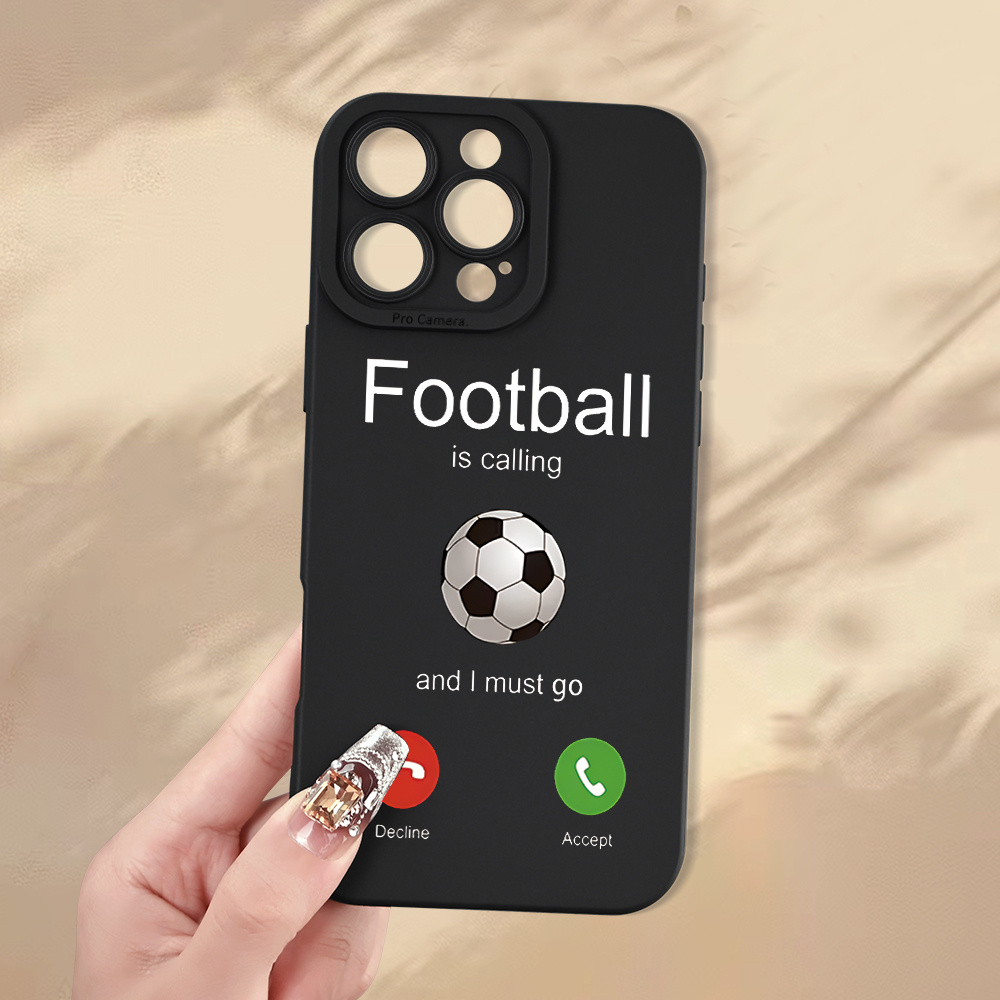 Zabavna modna kreativnost zanimiva osebnost Wechat telefon nogometna mobilna torbica barvit vzorec natisnjena mobilna torbica, debelejša zašči