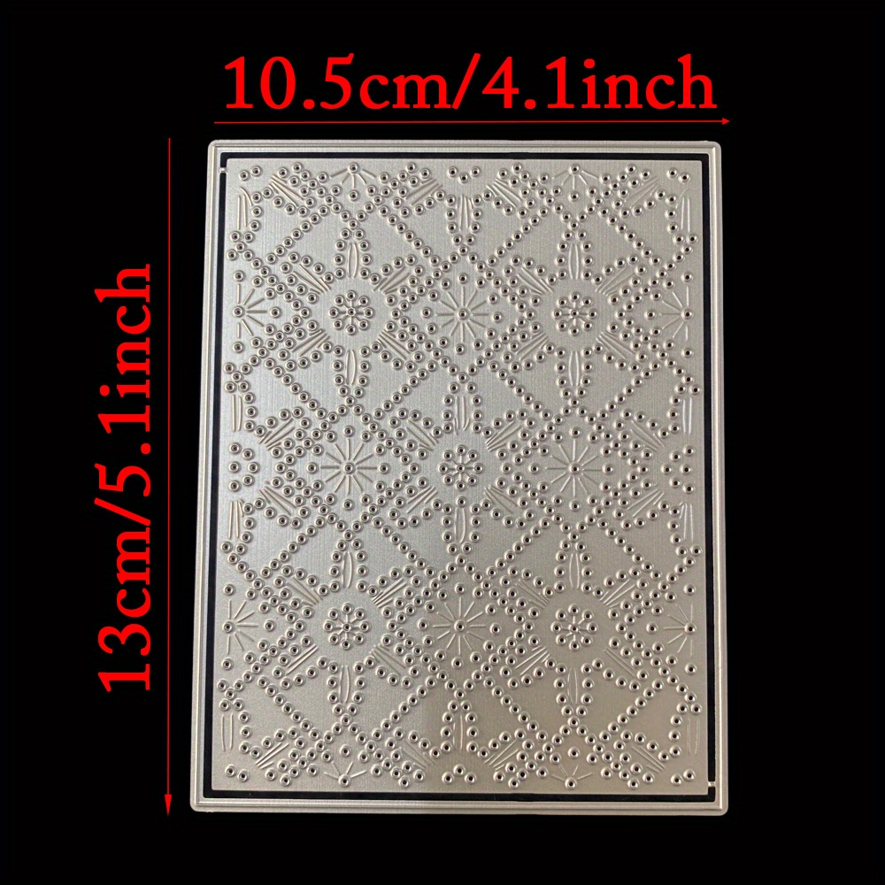 TEMU New Flowers Die Background Metal Cutting Dies For Scrapbooking Album Card Making Paper Craft