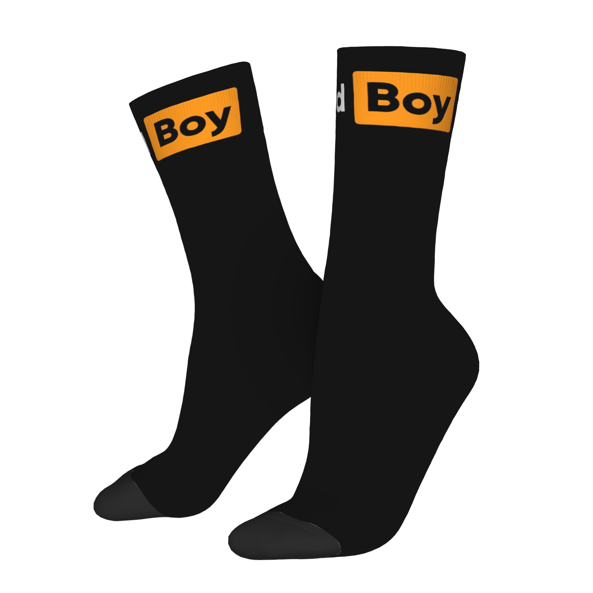 TEMU 2d Print Design Men's Socks Novelty Crew Sock Pattern Printed