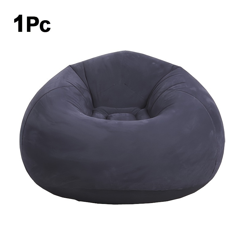1pc Soft Comfortable Soybean Bag Chair, Inflatable Sofa Outdoor, Lazy, Tatami Chair, Sofa Cover, Living Room, Office, Outdoor Picnic Camping, Father's Day