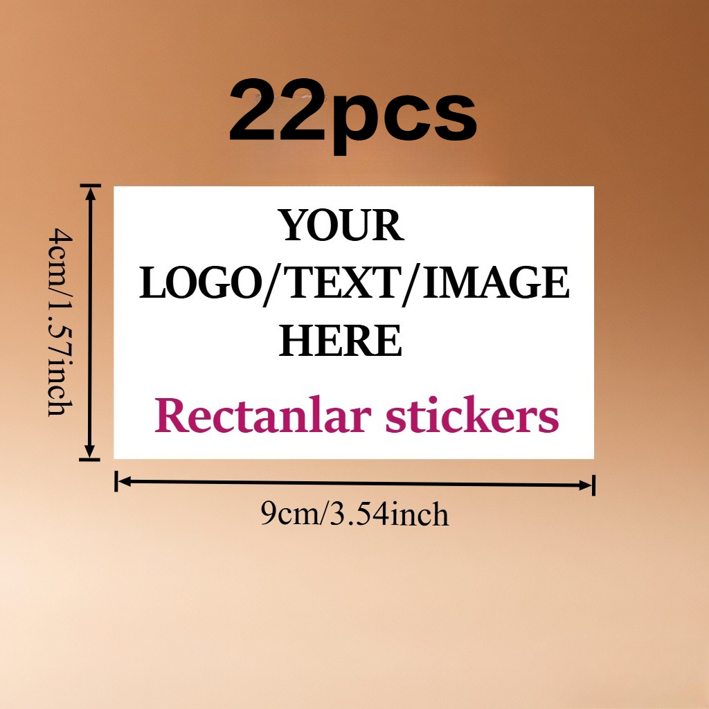 Custom Rectangular Personalized Stickers in Multiple Sizes