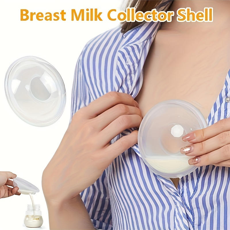 

2pcs Portable Breast Milk Collector Pads, Synthetic Rubber Surface, Leak-proof Nursing Milk , Gentle Care For , With Discreet & Design For 14+ Age Group