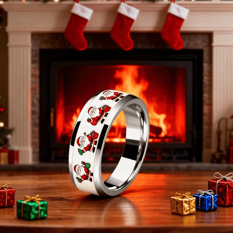 304 Stainless Steel Santa Claus Ring