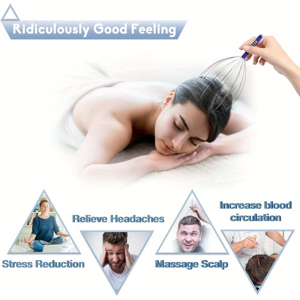 mothers day birthday gifts for mom christmas stocking stuffers for adults 4pcs scalp massager hair growth head scratcher white elephant gifts for adults bulk party game adult prizes Product details 6