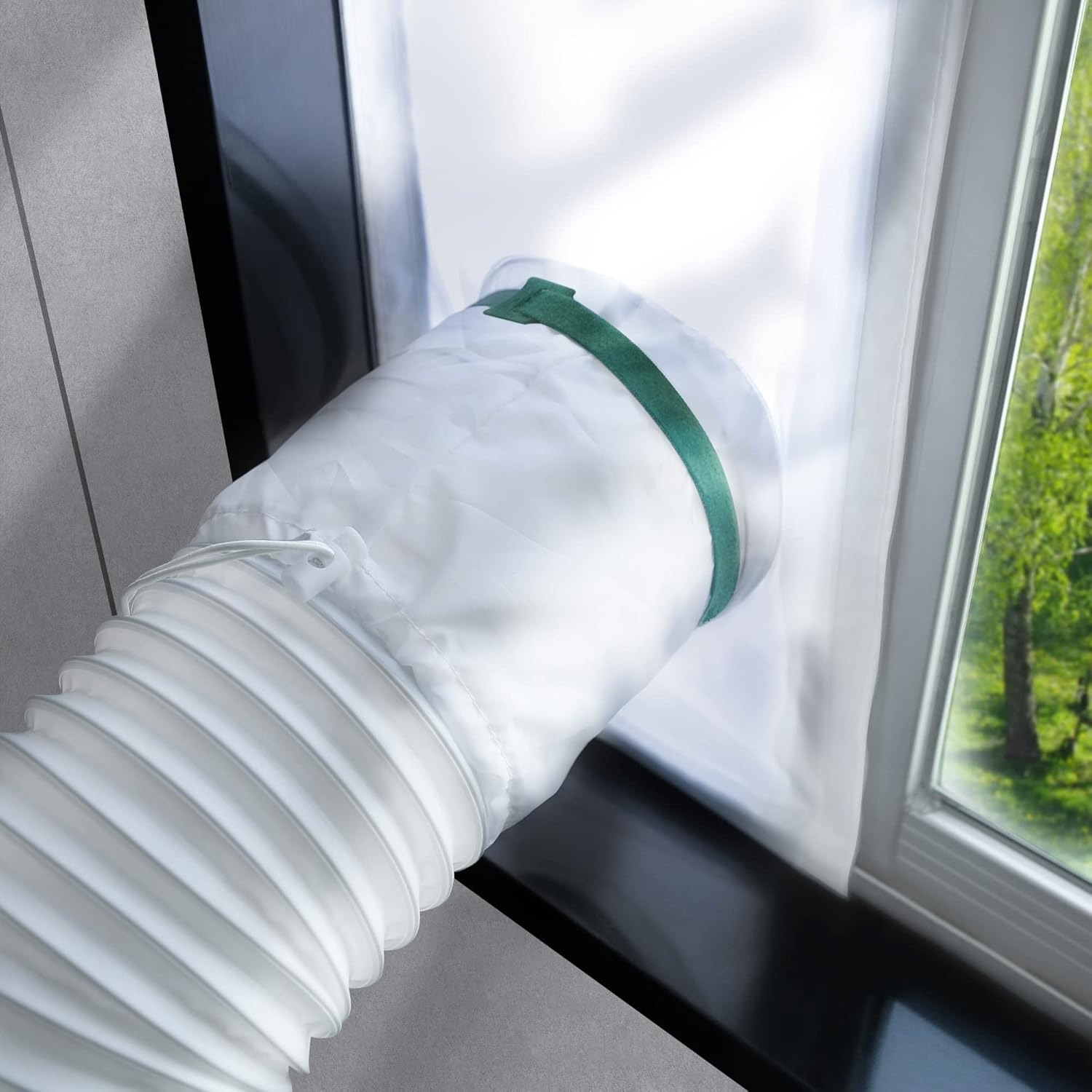 TEMU Portable Air Conditioner Window Kit, Window Vent Kit Seal For Portable Air Conditioner Dryer, 10x40~64 Inch Length Adjustable 2025 Upgraded 100% Sealing Waterproof