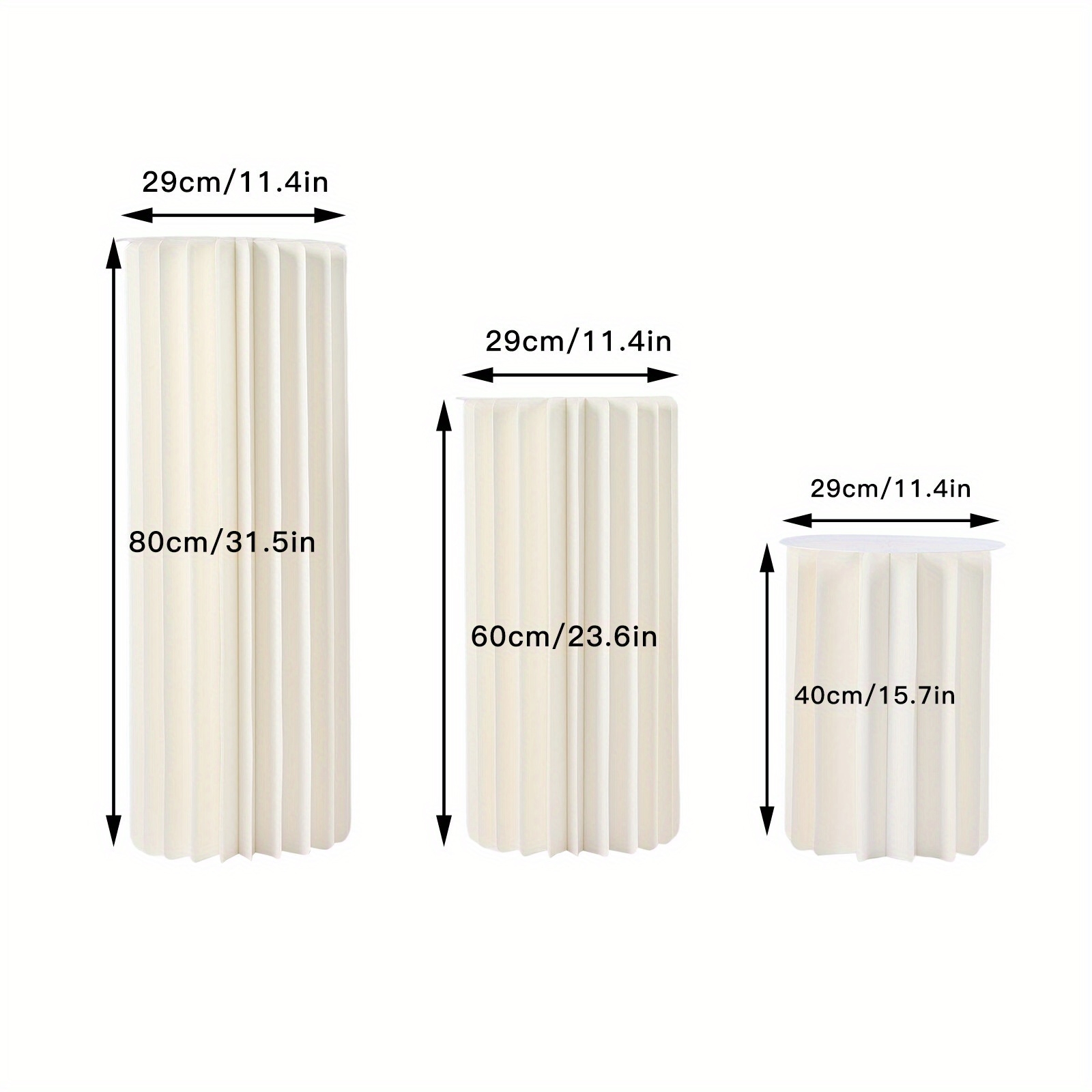 TEMU Insyoforeverec, Foldable Cardboard Centerpiece Display, Wedding Centerpieces Cardboard Vases 3pcs, Suitable For Wedding Aisle Decors, Wedding