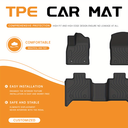 item picture lhd car floor mats all weather tpe mats for for 2022 2023 floor liners car interior accessories comfortable footrest