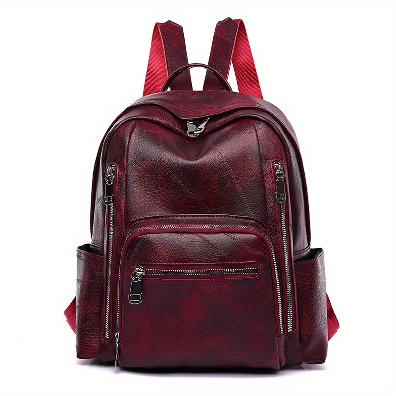 TEMU Classic Women's Soft Casual Backpack With A Design