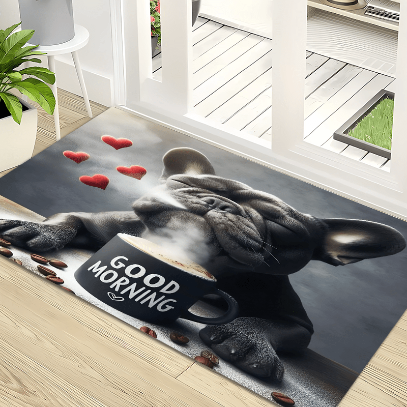 TEMU 1 pezzo Tappeto Valentino, 15.75x23.62 pollici, 19.69x31.5 pollici, Tappetino in Spugna Migliorato, Tappetino Amore Cane, Tappeto da Letto,