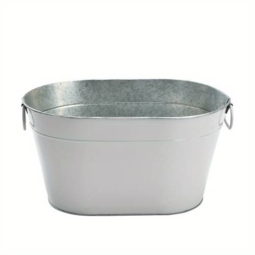 11 liter large capacity iron picnic ice bucket flowerpot portable ice bucket used for flower arrangement decoration chilled drinks etc suitable for families picnics etc