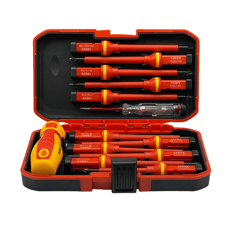 

13pcs Screwdriver Set With Case - Diy Projects, Home Improvement Tools //meter/plum Blossom Screwdriver Single Pole Measuring Pen