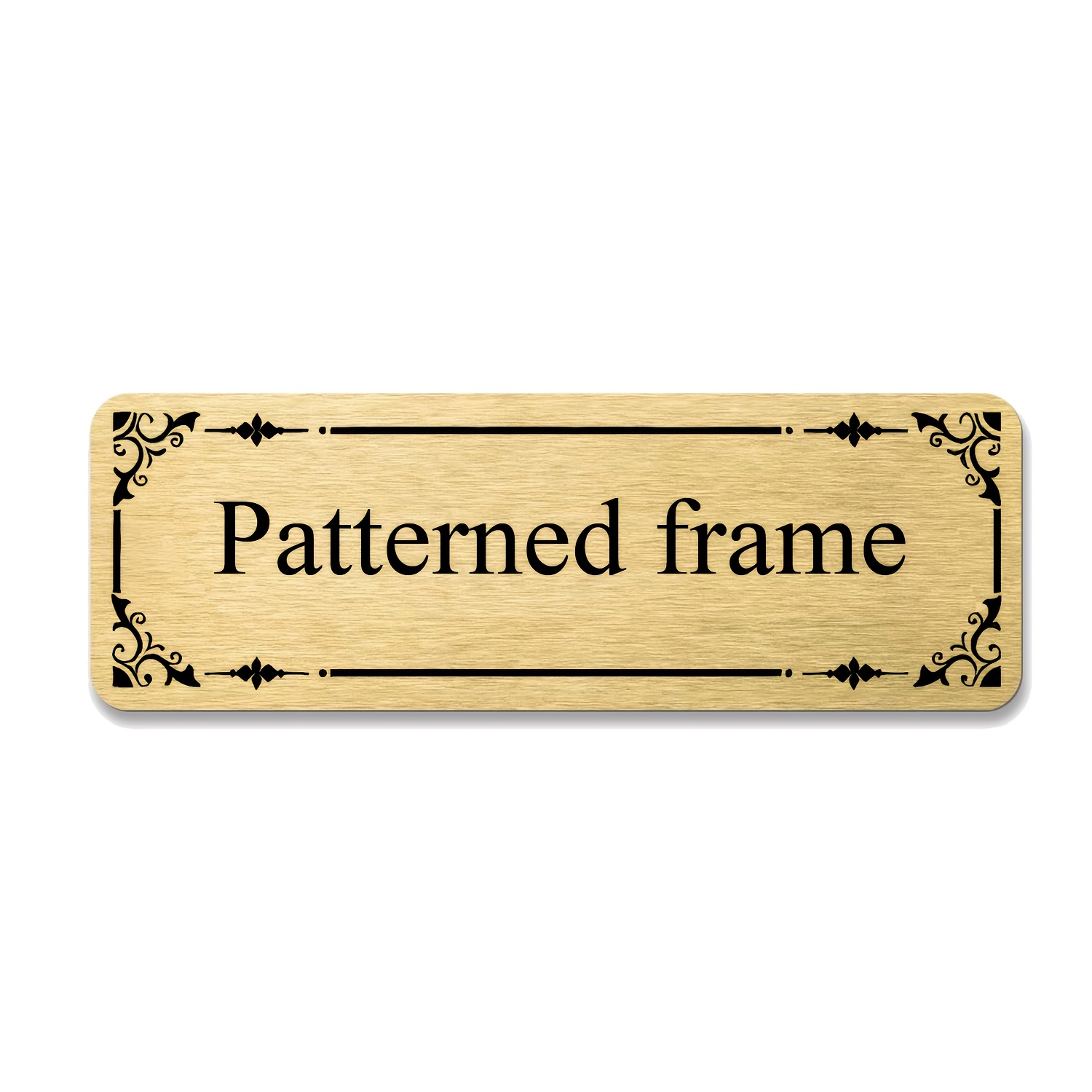 TEMU Custom Products: Engraved Name Tags, Personalized Name Labels, Size 1inch X 3inch, Trophy Engraving Plates, Stainless Steel Name Tags, Custom