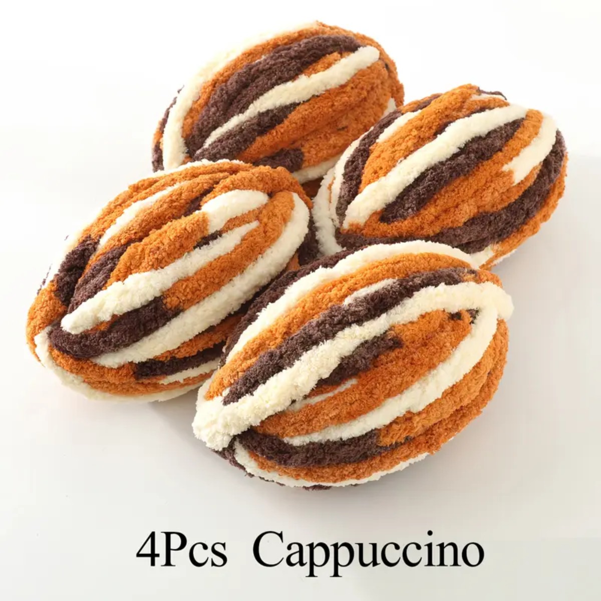 4pcs ultra thick chenille knitting yarn mixed colors 100 polyester for handmade blankets scarves hats cat beds all skill levels ages crafting supplies   textured yarn durable yarn knitting accessories and supplies