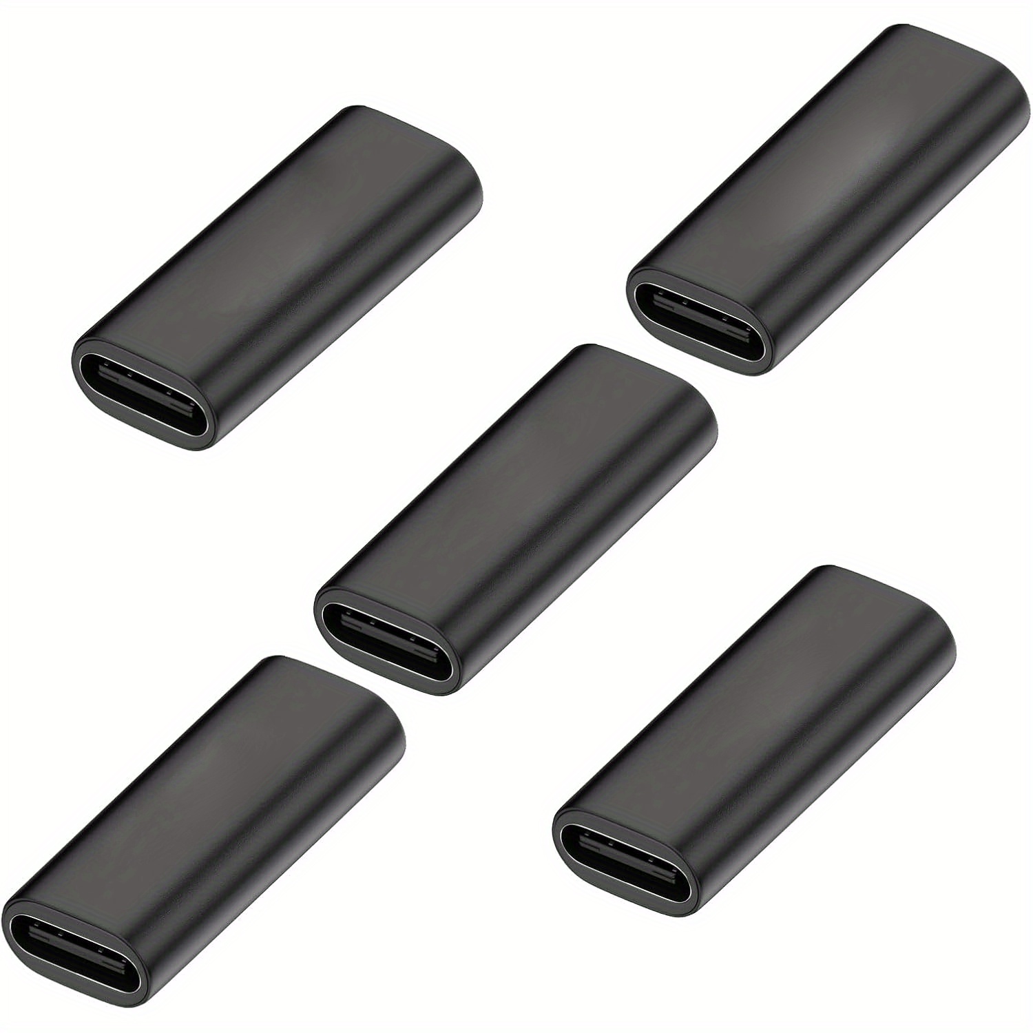 TEMU Pack de 1/2/5 Adaptateurs USB-C à , Prolongateur USB-C, Coupleur USB-C avec Transfert de Données et Charge Rapide, Compatible avec Thunderbolt