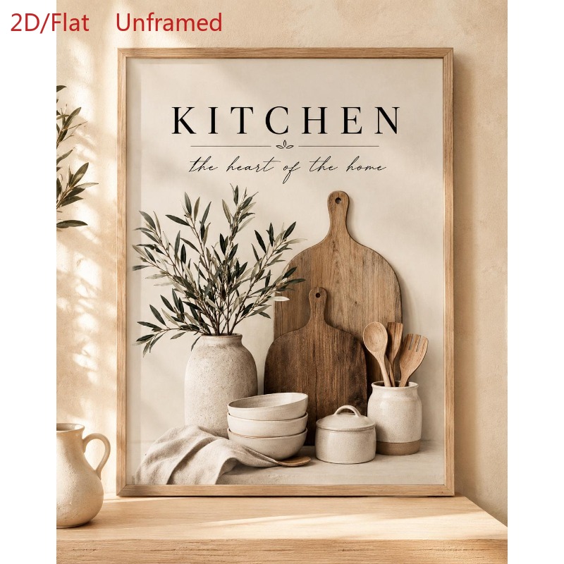 TEMU 2d Flat, 2d Flat 1pc Of The Print Posters Neutral Farmhouse Quote Wall Art Posters And Prints Unframed Beige Rustic Scandinavian For Living Room