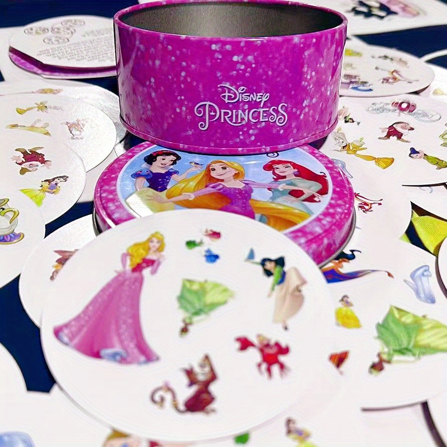 

Game Set - 55pcs, Pink Tin With Princess Illustrations, Fun Party Game For 2-8 Players, Ideal For Birthday/valentine's/new Year Celebrations, Princess Party Supplies