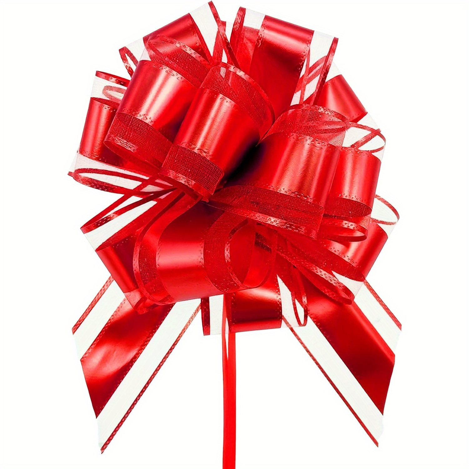 

12 Big Pull Bows 6" Red Bows Gift Wrap, Wedding Basket Decorations, Car Bows, Birthday Parties, Christmas Gifts And Valentine's Day Gift Decorations