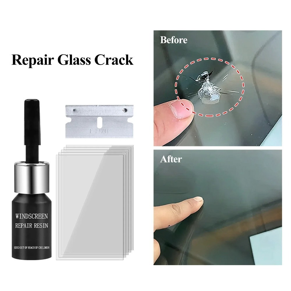 Windshield Scratch Repair Liquid: Nano Glass Crack Kit