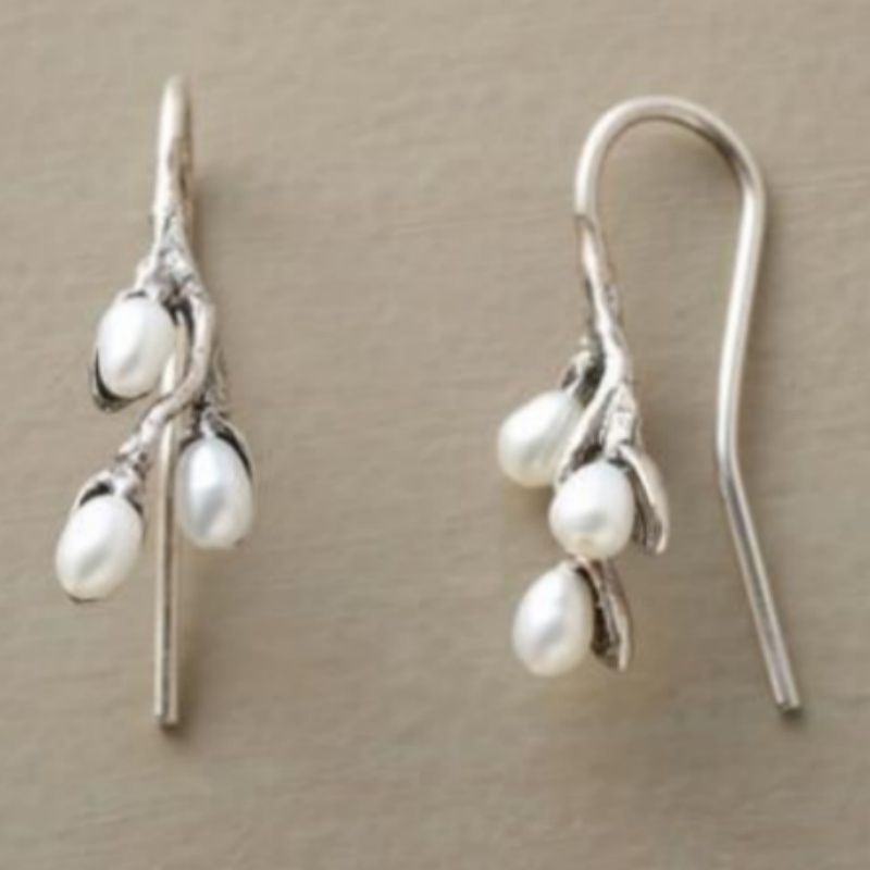 Women's Floral Branch Drooping Ear Hook Earrings