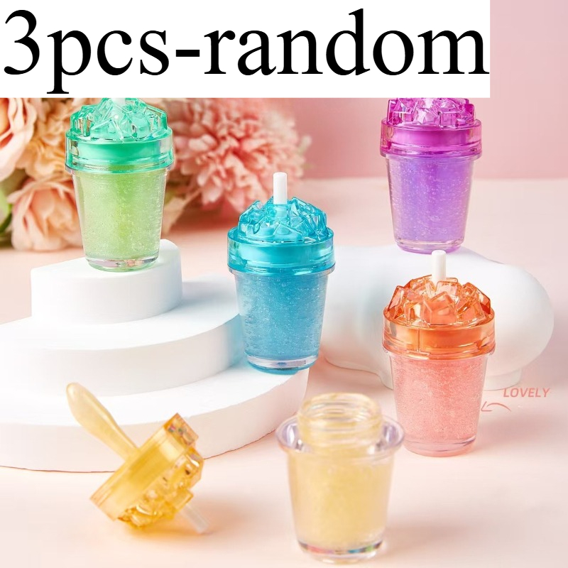 E-shop 1/2/3/4/5 Stück Transparente Lipgloss-Tuben & Lippenstiftflaschen - Leere Kosmetikbehälter mit Unterteilung für DIY Lipgloss, Lippenbalsam,
