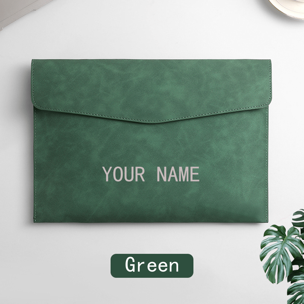 TEMU 1pc Personalized A4 Document Bag | Large Capacity Custom Name Exam Use | Father's Day Gift