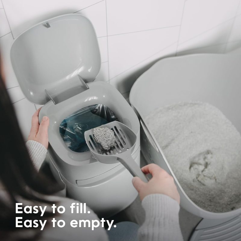 Litter Genie Easy Roll Pail Litter Box Waste Disposal System Odor Control Includes 1 Continuous Refill Bag - Image 5