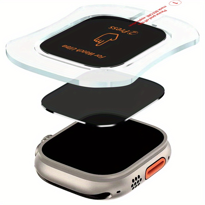 E-shop Set mit 5 Privacy Schutzfolien aus gehärtetem Glas für Apple Watch , mit HD-Klarheit, einem automatischen Ausrichtungstool und