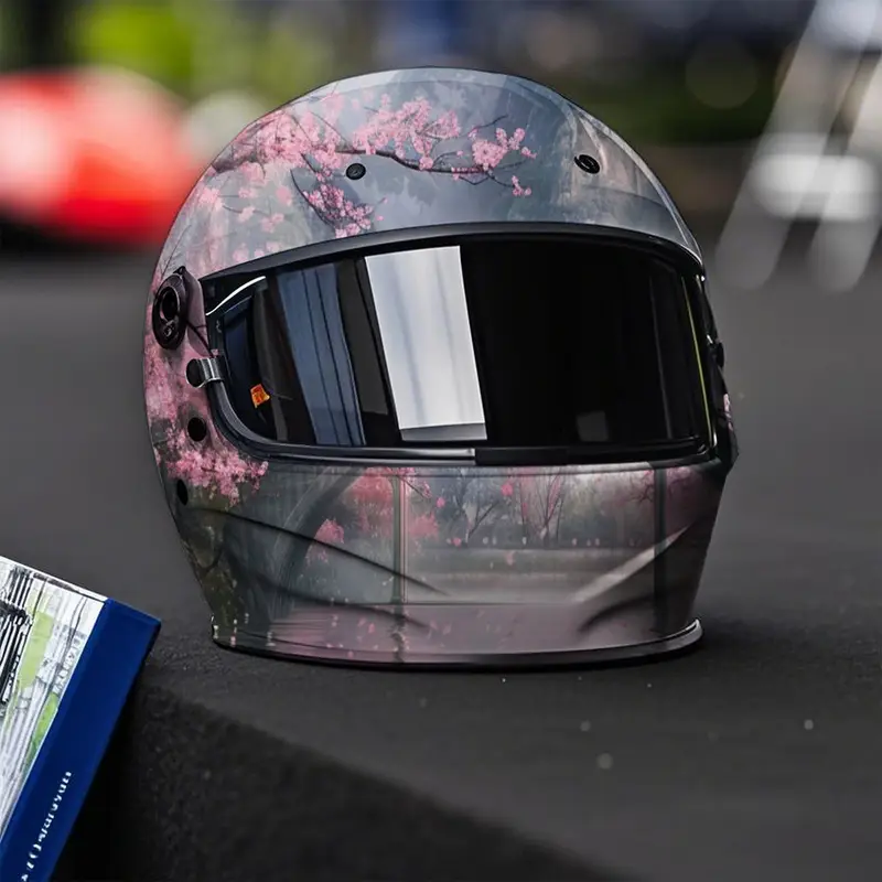 custom motorcycle helmet oriental Hand Painted Asian Dragon FCS cheek pads The contoured shape combined with multiple layers of varying foam densities supported by a foam spring cradles the face like nothing that has ever come before cherry ancient bridge design motorcycle