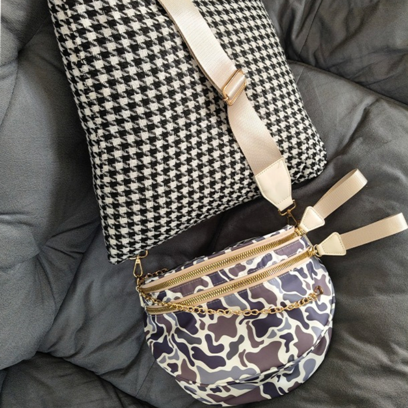 TEMU 1pc Design Bag Linen Crossbody Waist Bag Shell Bag Women's Bag Single Shoulder Crossbody Bag Commuting Outing Bag Holiday Gift A Great Gift For