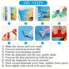 1pc 11 81x15 75inch diy diamond painting kit round diamond painting full diamond embroidery cross stitch masonry painting handmade wall decoration without frame