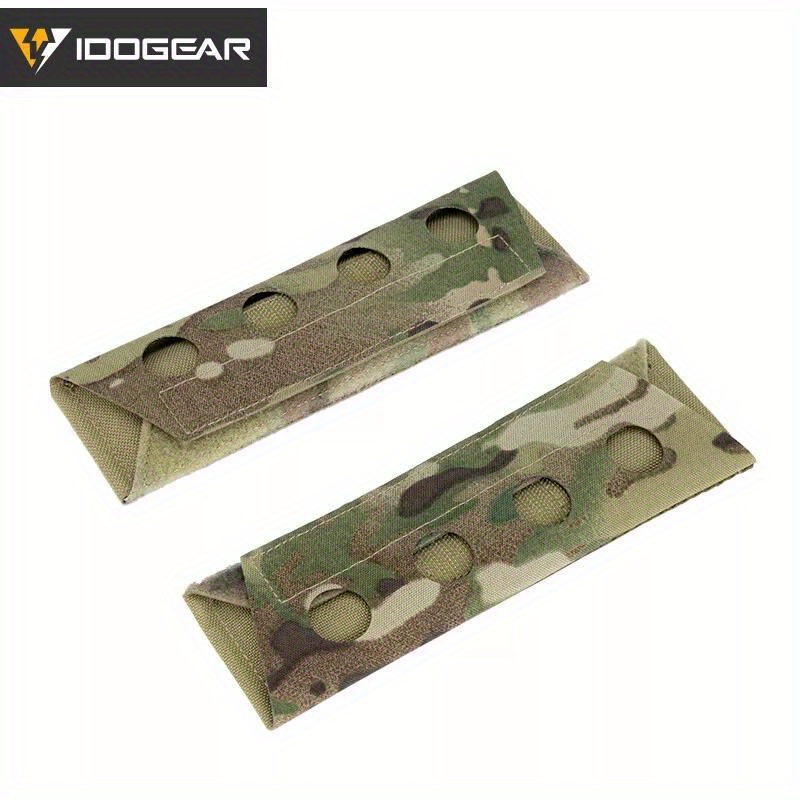 Image of Idogear Tactical Shoulder Pad Straps With Padding For Carrier - Set Of 2 In Camouflage For Hunting