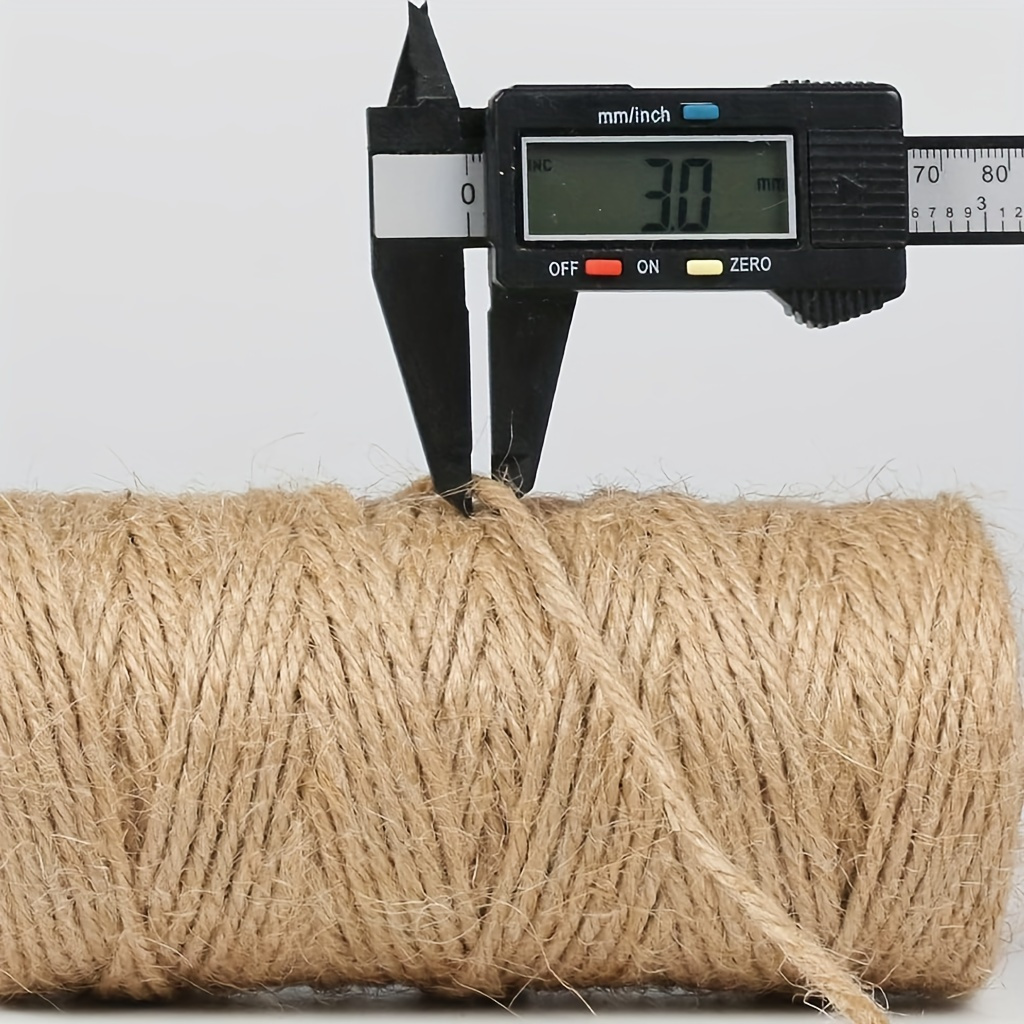 TEMU di iuta spessa 3 mm | Fibra naturale inodore qualit� per artigianato, tiragraffi per , decorazioni per la casa e campeggio - Disponibile in