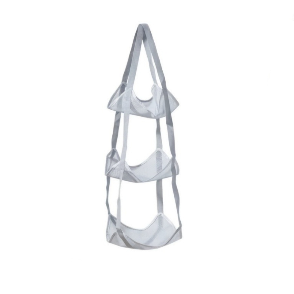 TEMU Panier de rangement pliable à 3 niveaux pour balles, étagère pratique à plusieurs niveaux, bac de rangement pour basketball à domicile, sac de