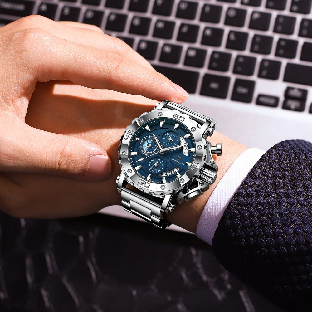 POEDAGAR Premium Business Style Men's Quartz Watch