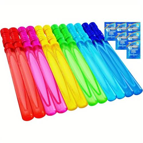 14 6 big bubble wands for kids 1 bubble wand bulk with refill solution for summer toy party favor outdoors activity easter basket stuffers birthday gift