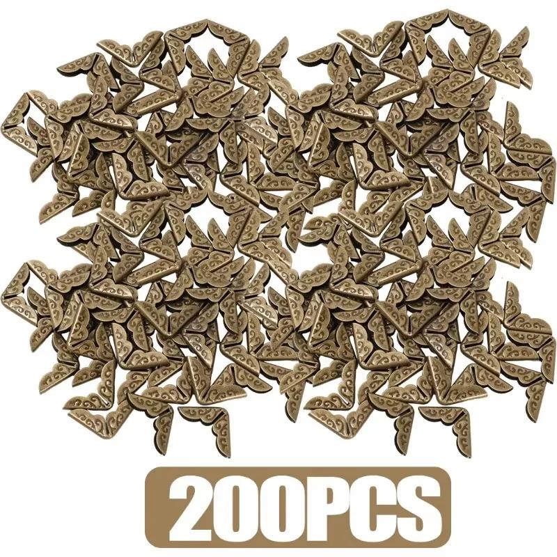 TEMU 200pcs Métal Coin de Livre Scrapbook Photo Album Protections d'Angle Menu Coin Vintage Carte Fichier Fourniture d'Artisanat Décor