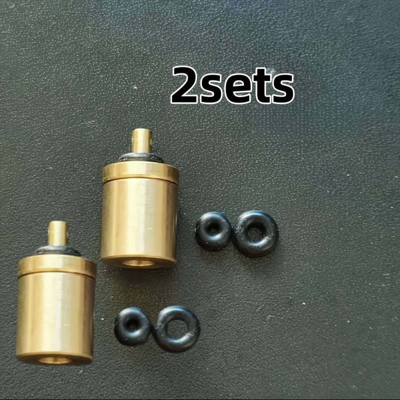 E-shop Zwei Sätze gelbe Kupfer-Gas Nachfülladapter, geeignet für aufblasbare Outdoor-Campinggeräte, mit einem robusten Brennstoffzufuhrventil für den