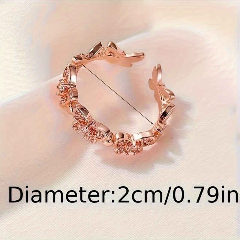 1pc Women'S Trendy Fashionable Individual Butterfly Open Adjustable Ring