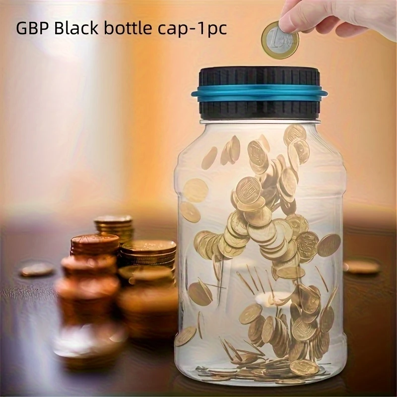 large digital coin counter jar - automatic currency storage box with lcd display, ideal for bankrolling & saving money - perfect easter/birthday gift (battery not included) details 2