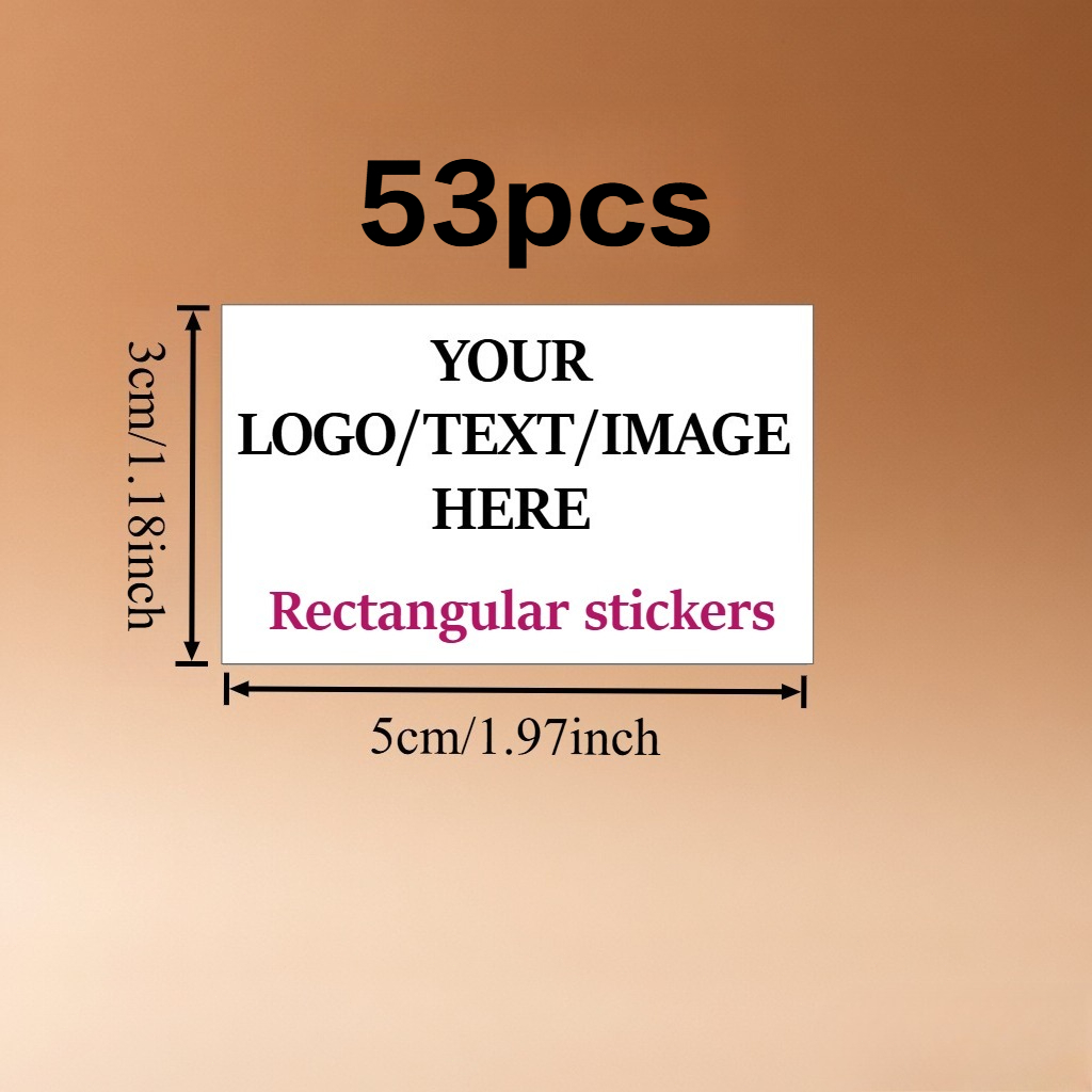Custom Rectangular Personalized Stickers in Multiple Sizes