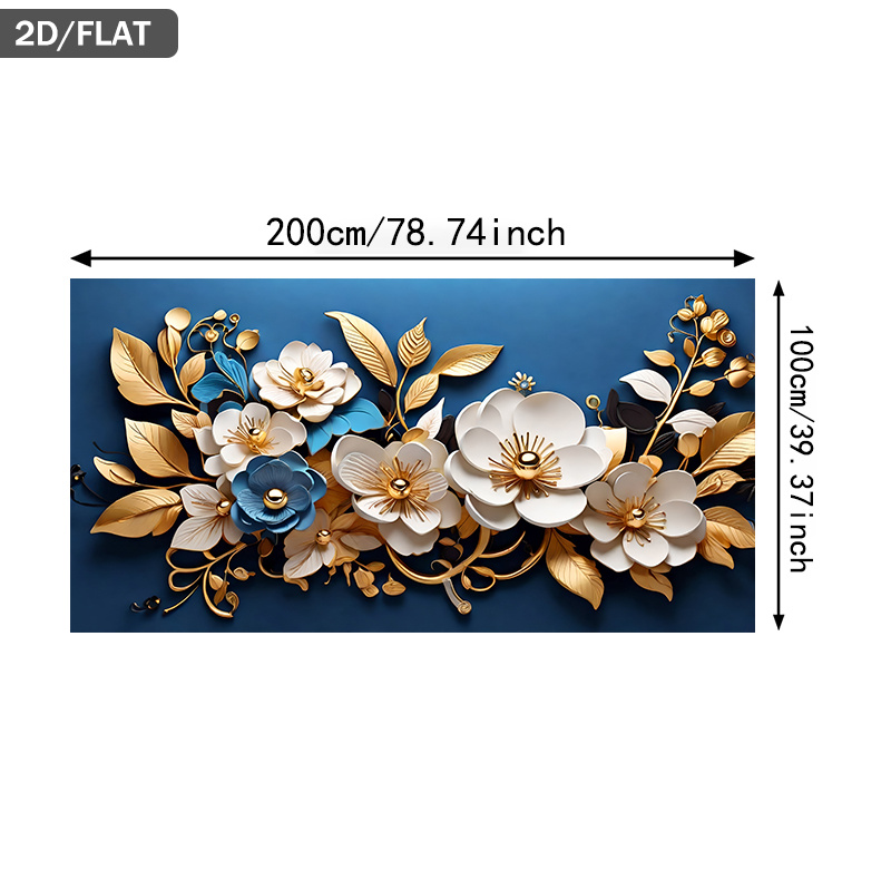 TEMU 2d Flat 1pc 39.37*78.74in/100cm*200cm Frameless On Print Art Wall Art Canvas Painting Art For Living Room Modern Canvas Poster Wall Decor For
