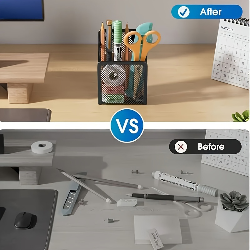 magnetic mesh pen holder desk organizer multiple Temu Bahrain