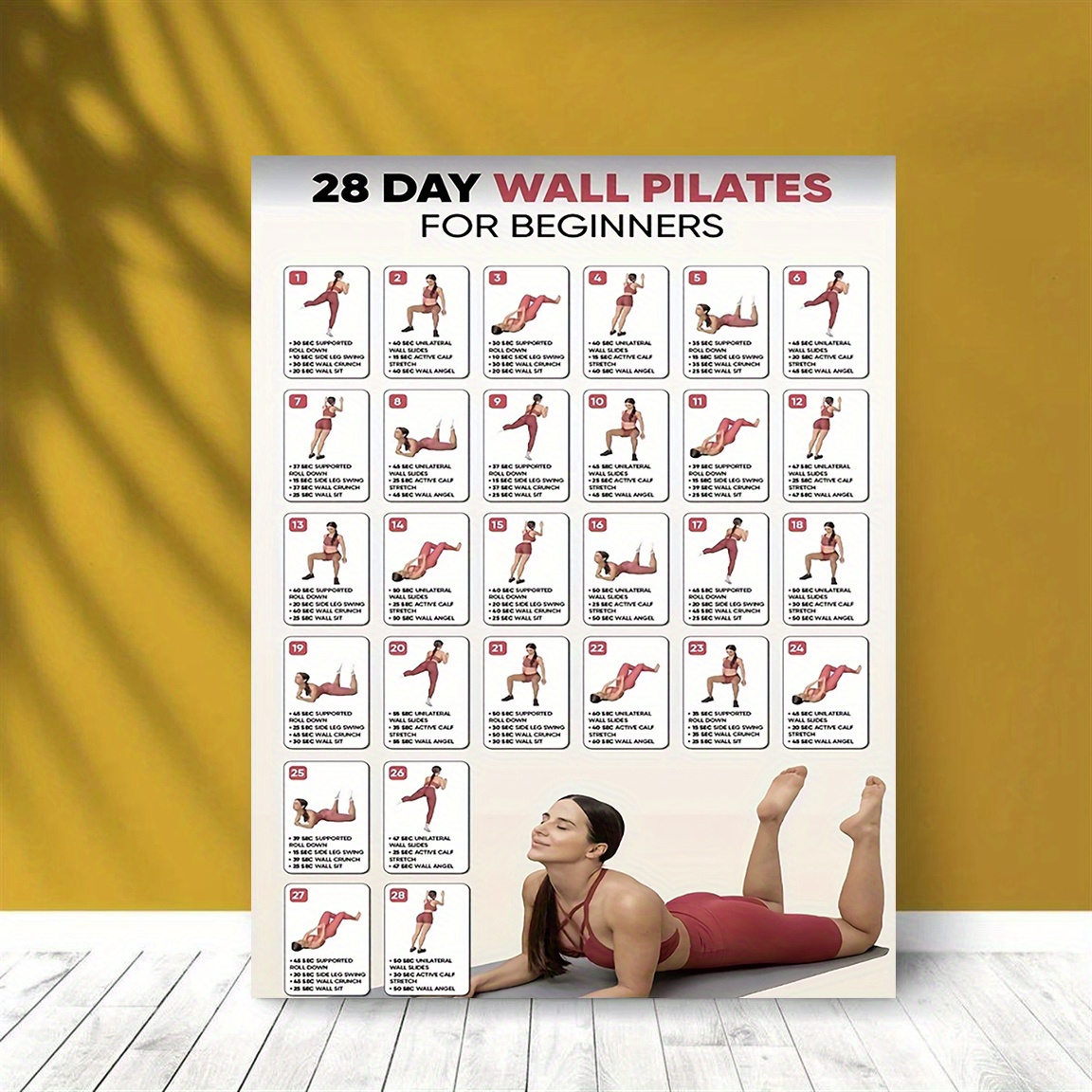 Wall Pilates Calf Exercises 30 Day Wall Pilates Challenge