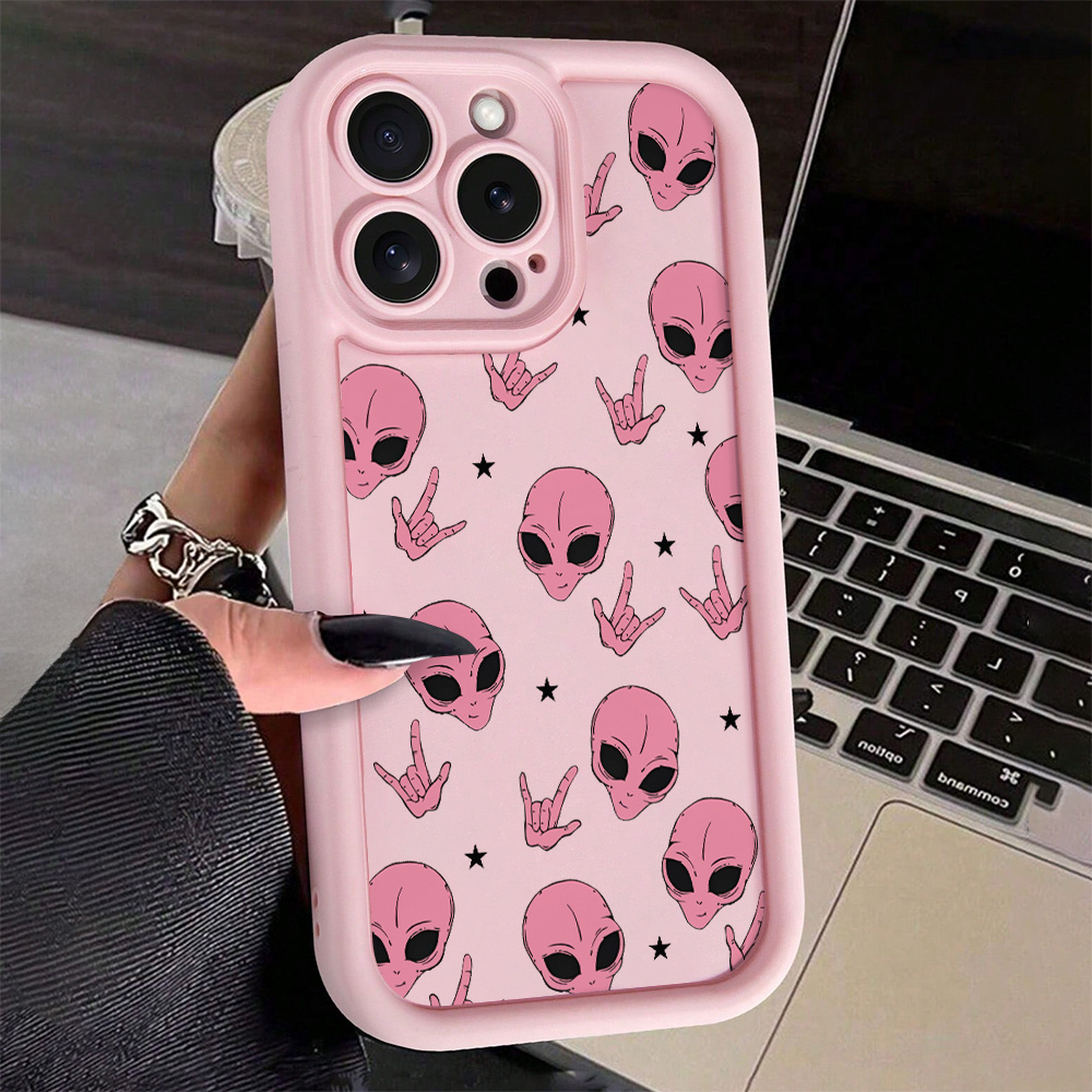 TEMU Phone Case: Gao Zhu Pink Hand Gesture Phone Case, Suitable For Iphone 11, 12, 13, 14, 15 Pro Max, 12 Pro Max, 13 Pro Max, 14 Pro Max, Xr, 15, 15