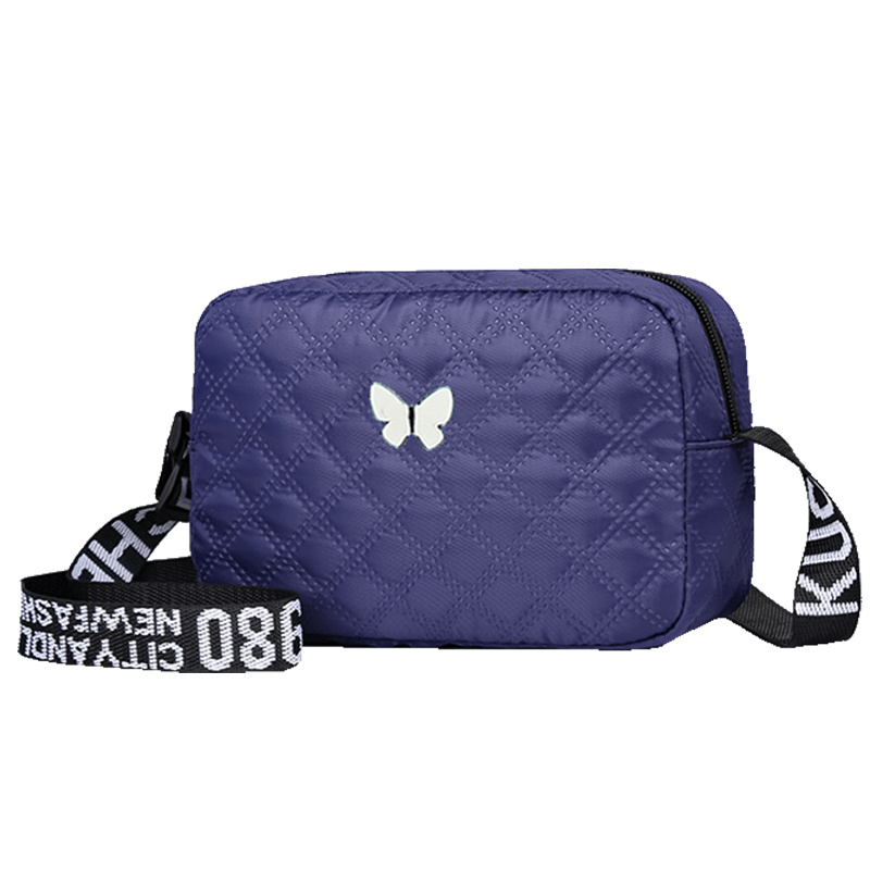 TEMU Men's Shoulder Bag - Diamond Check Embroidery Crossbody Bag, Letter Strap Light Luxury Women's Bag, Multi-pocket Layered Commute Organizer,